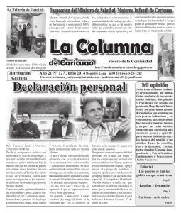 La Columna de Caricuao Nº 127 Junio 2014