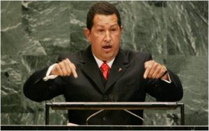 Presidente de la República Bolivariana de Venezuela, Hugo Chávez Frías durante su intervención en la LXIV Asamblea General de la Organización de las Naciones Unidas ( ONU) Foto Archivo